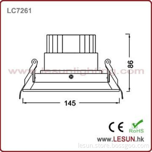 White square housing 7W cob led downlight LC7961